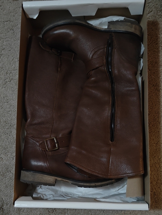 Steve Madden Shoes - Steve Madden Fairmont Brown Leather Boots Size 9
